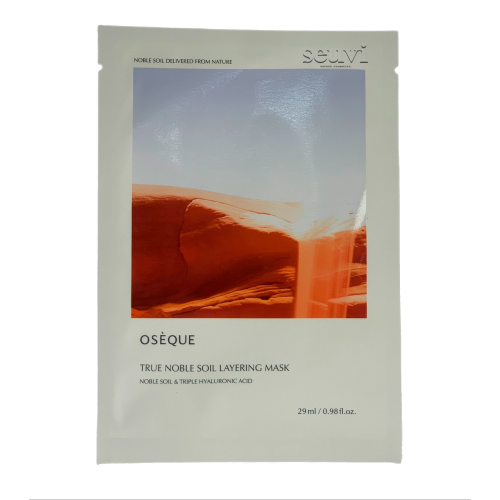 Тканевая маска с красной глиной и гиалуроновой кислотой Oseque True Noble Soil Layering Mask
